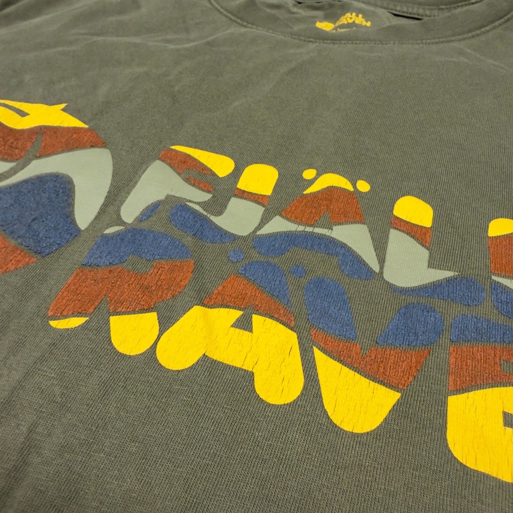Fjallraven Shirt Mens Large Olive Green Multicolor Logo Graphic Tee Casual - Picture 4 of 7